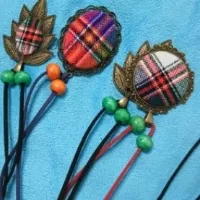گردنبند آویز طرح سنتی و دست بافت قاسم ابادی
