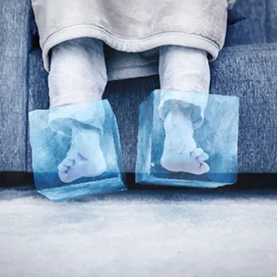 ۸ بیماری با نشانه پا‌های سرد