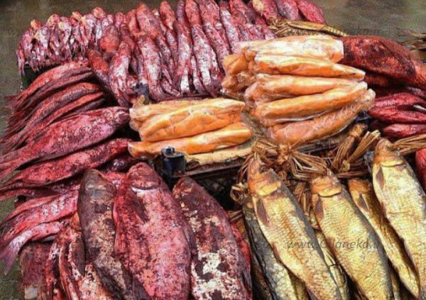  فروش ماهی شور و ماهی دودی و اشپل در گیلان کا